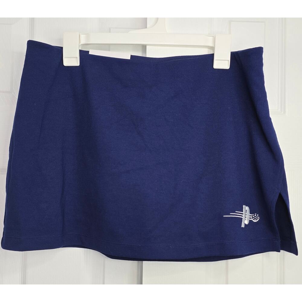 Prince Pickleball Women's Mid-Rise Mini Navy Blue Skort- Size Large